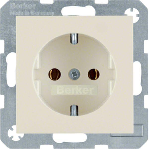 Berker Steckdose SCHUKO S.1/B.x weiß glänzend
