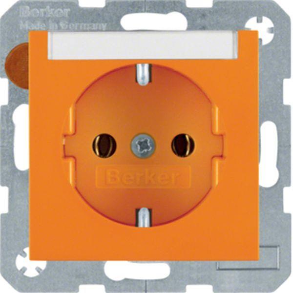 Berker Steckd. SCHUKO m BF S.1/B.x orange gle