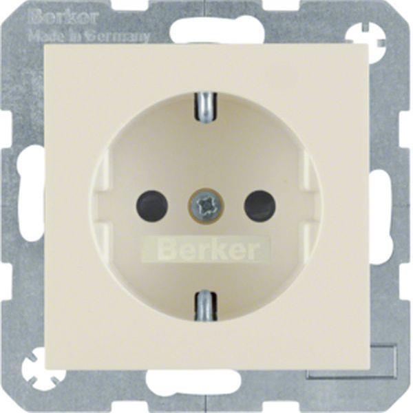 Berker Steckd. SCHUKO erh BS S.1/B.x weiß glänz
