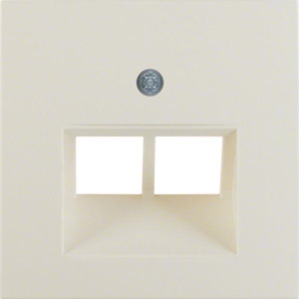 Berker Zentralstück f UAE Std. 2f S.1 weiß glän