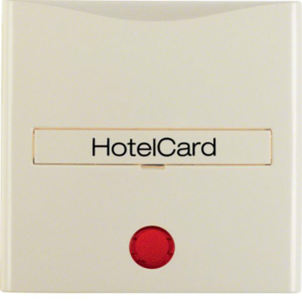 Berker Hotelcards m Druck u rot Ls S.1/B.x weiß