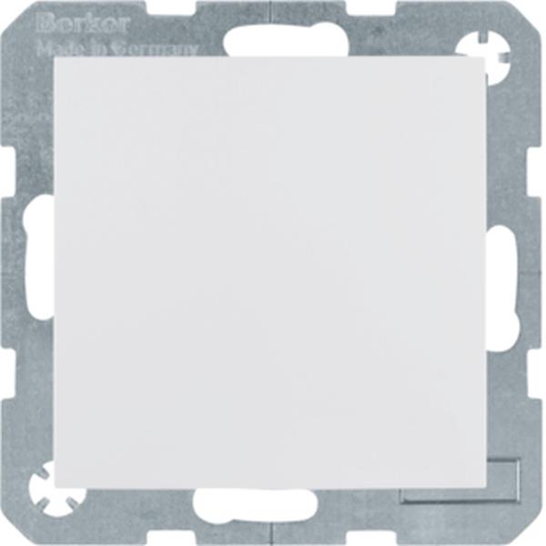 Berker Aufputzsteckdose SCHUKO mit Klappdeckel S.1/B.3/B.7 polarweiß glänzend