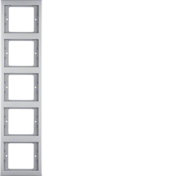 Berker Rahmen 5fach senk K5 Es rostf