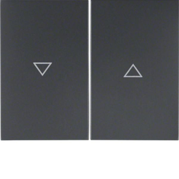 Berker Wippen m Aufdruck Pfeil K.1 anthrazit ma