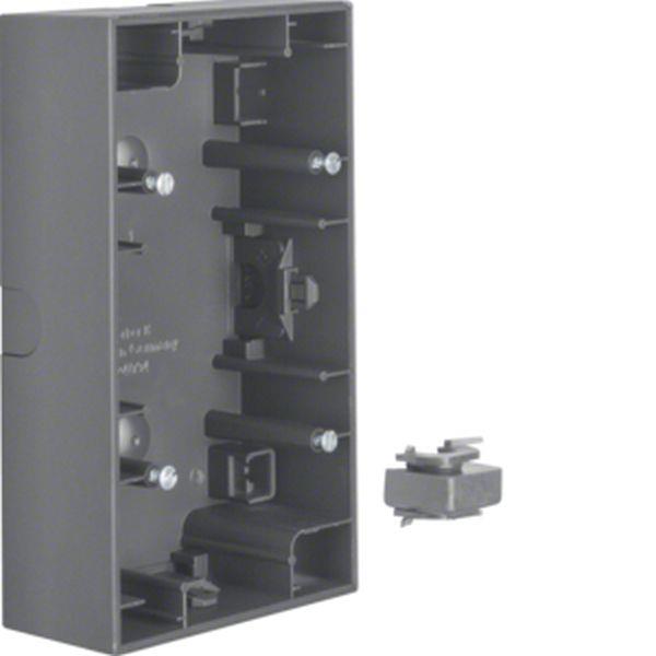 Berker Aufputz-Gehäuse 2fach K.1 anthrazit matt Berker Aufputz-Gehäuse 2fach K.1 anthrazit matt