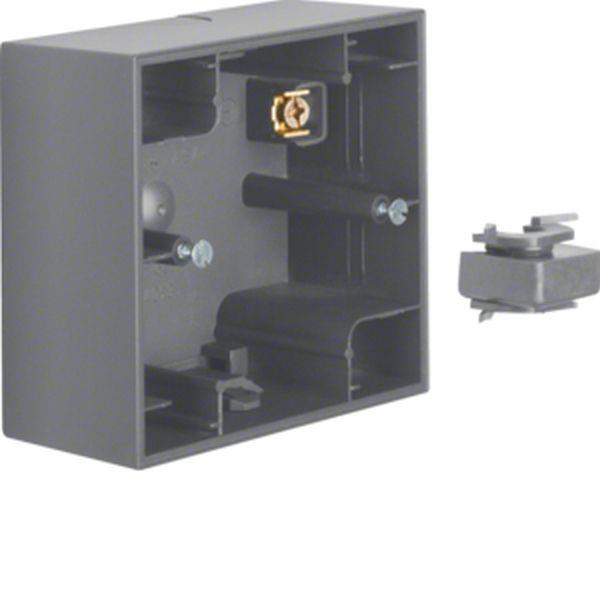 Berker Aufputz-Gehäuse 1fach K.1 anthrazit matt Berker Aufputz-Gehäuse 1fach K.1 anthrazit matt