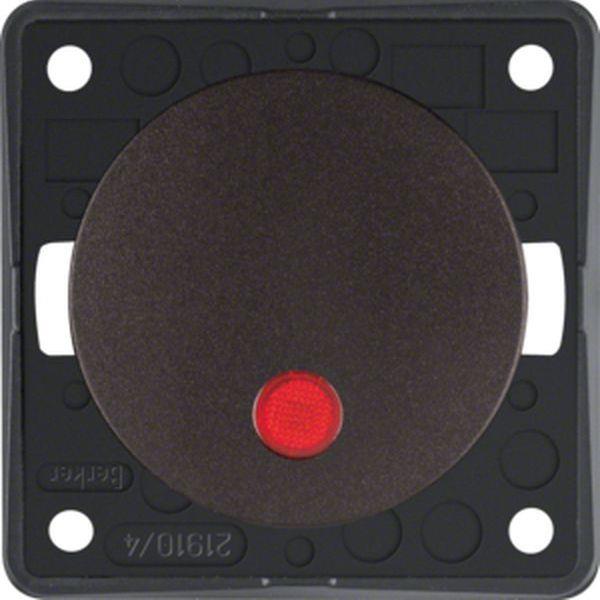 Berker Kontr.-Aus. 2p, 12V, LED, Flow/Pure, br