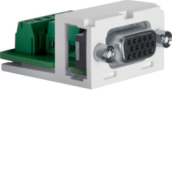 Berker VGA Modul Zubehör polarweiß/schwarz