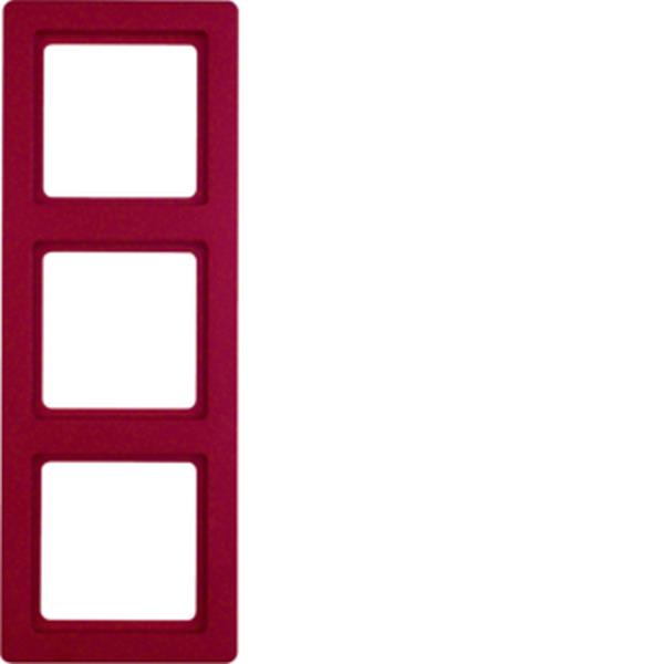 Berker Rahmen 3fach Q.1 rot