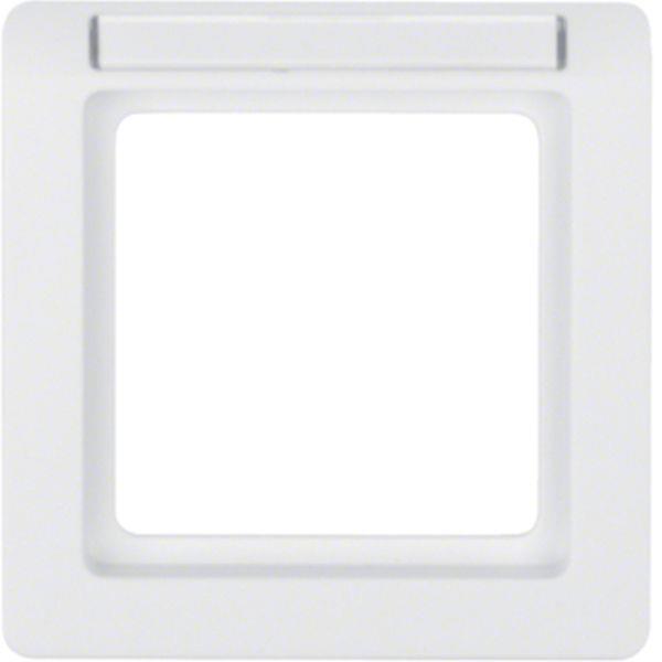 Berker Rahmen 1fach mit Beschriftungsfeld Q1 pw