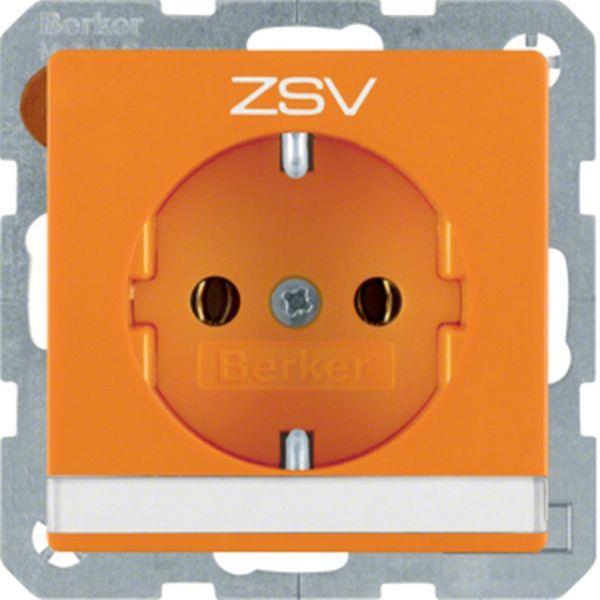 Berker Steckdose SCHUKO m BF u Druck Q.x oran