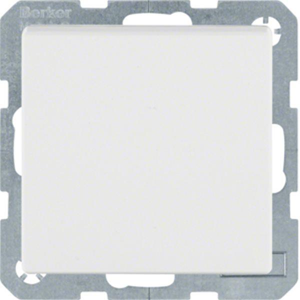 Berker SCHUKO Unterputz Steckdose 1-fach mit Klappdeckel Q.x polarweiß samt