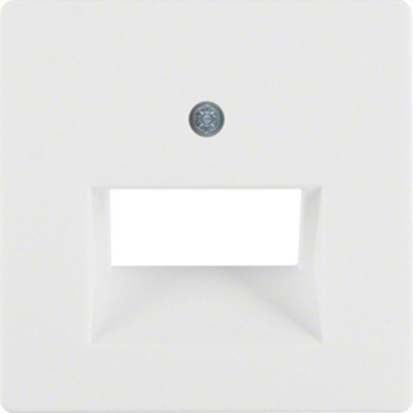 Berker Berker Zentralstück für UAE Steckdose 2-fach Serie Q.x polarweiß, samt