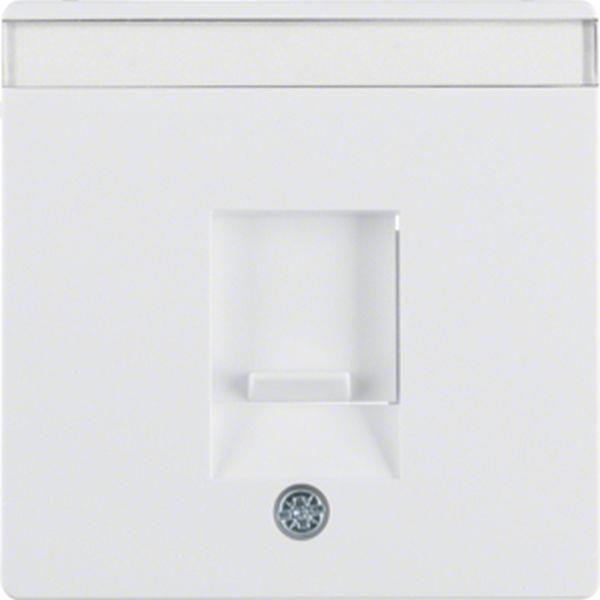 Berker Zentralstück m Staubs u BF Q.x polarweiß