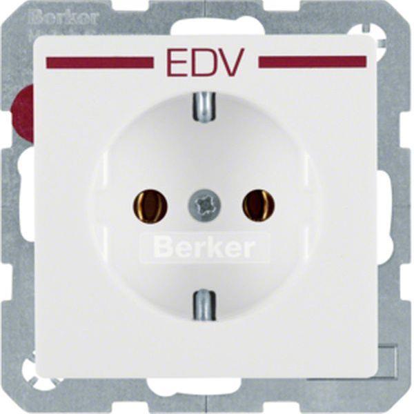 Berker Steckdose SCHUKO m Druck rot Q.x pw