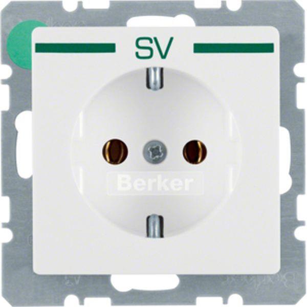 Berker Steckdose SCHUKO m Druck grü Q.x pw