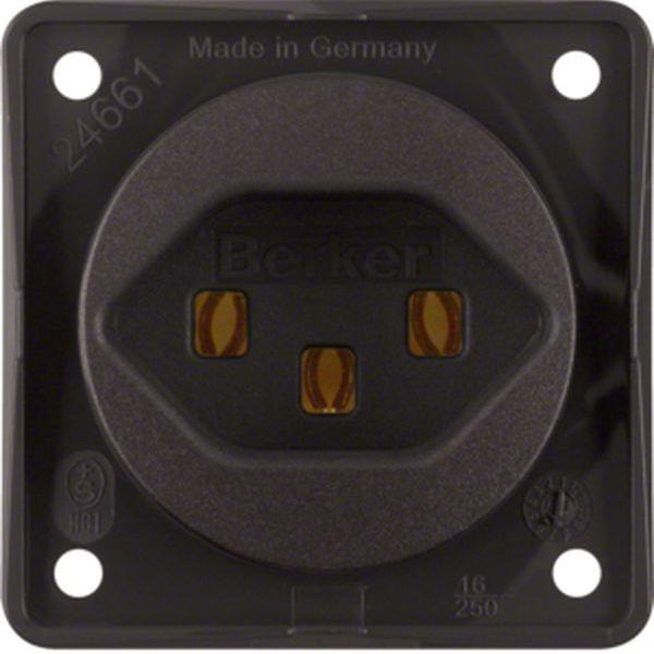 Berker Steckdose mit SK CH Typ 23 ITG braun