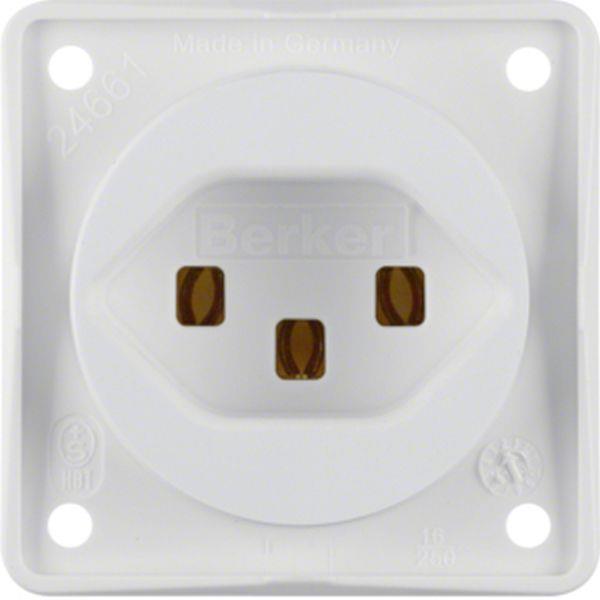 Berker Steckdose mit SK CH Typ 23 ITG polarweiß