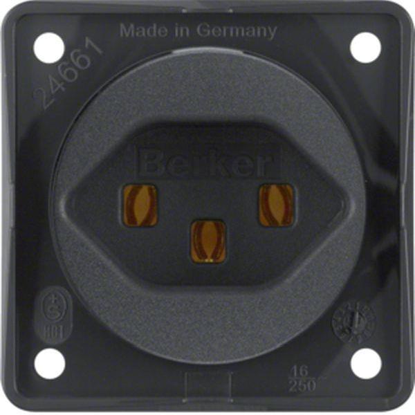 Berker Steckdose mit SK CH Typ 23 ITG anthrazit