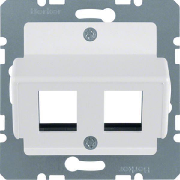 Berker Zentralplatte f AMP Mod Jacks ZPS pw