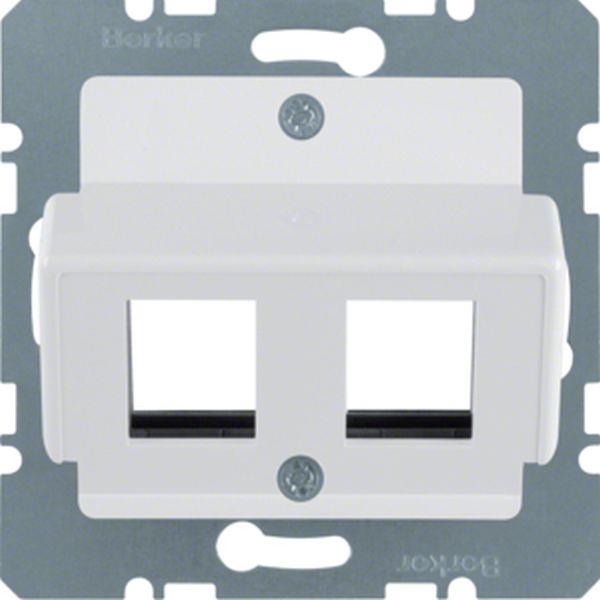 Berker Zentralplatte f Krone Mod Jacks ZPS pw