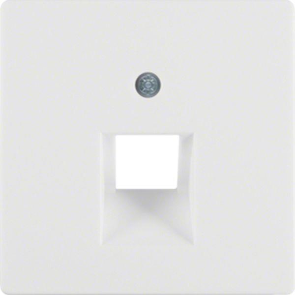 Berker Berker Zentralstück für UAE Steckdose Serie Q.x polarweiß, samt