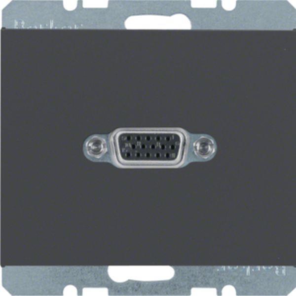 Berker VGA Steckdose K.1 anthrazit matt