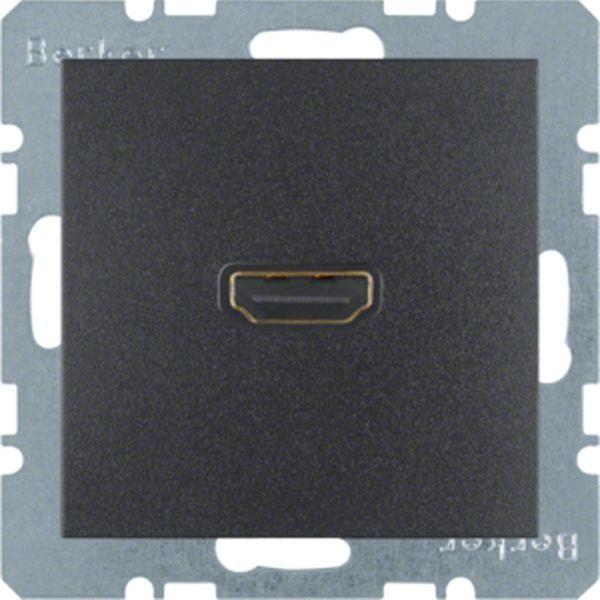 Berker HDMI Steckdose m 90° Stcka. B.3/B.7 anth