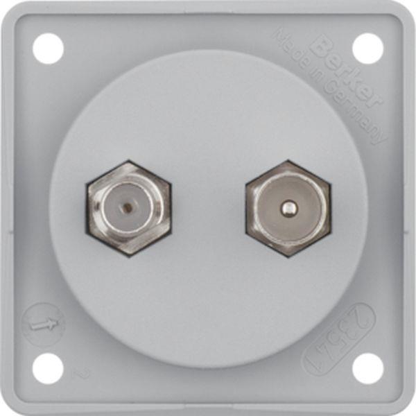 Berker Antennen Verbinderdose TV/SAT Integro gr