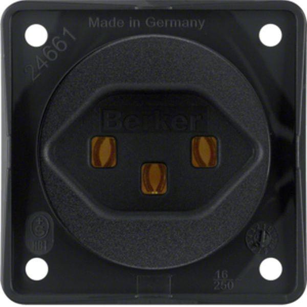Berker Steckdose mit SK CH Typ 23 ITG schwarz