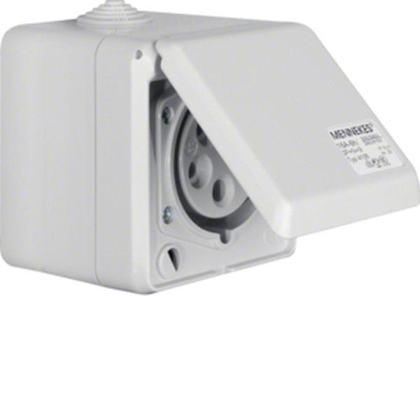 Berker CEE Steckd. AP 5Pol 16A mit Klappdeckel