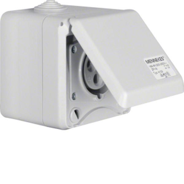 Berker CEE Steckd. AP 3Pol 16A mit Klappdeckel