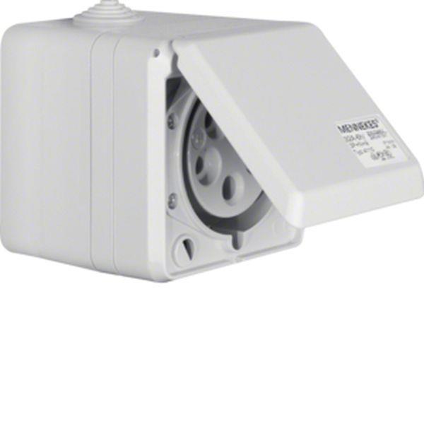 Berker CEE Steckd. AP 5Pol 32A mit Klappdeckel