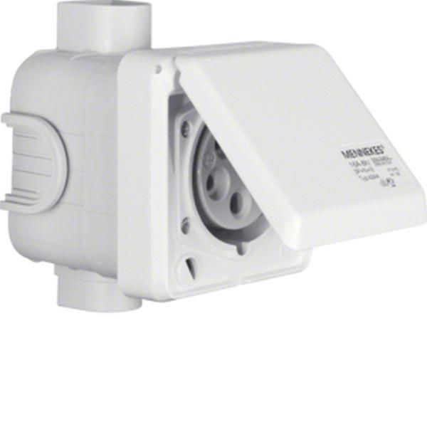 Berker CEE Steckd. UP 5Pol 16A mit Klappdeckel