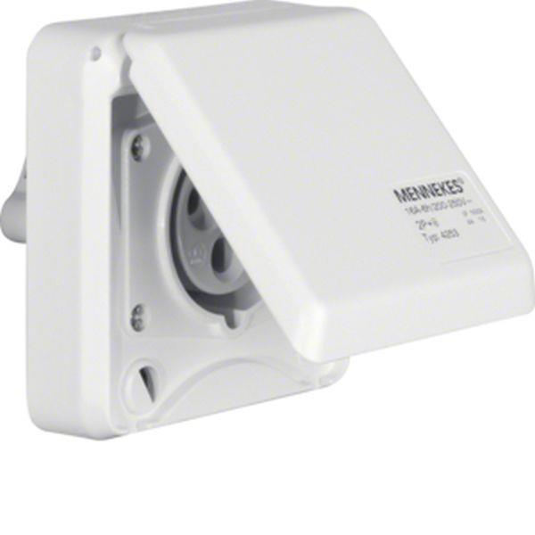 Berker CEE Steckd. EB 3Pol 16A mit Klappdeckel