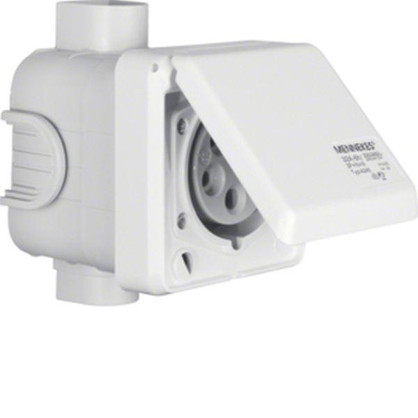 Berker CEE Steckd. UP 5Pol 32A mit Klappdeckel