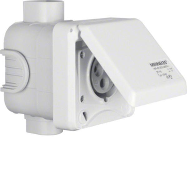 Berker CEE Steckd. UP 3Pol 16A mit Klappdeckel