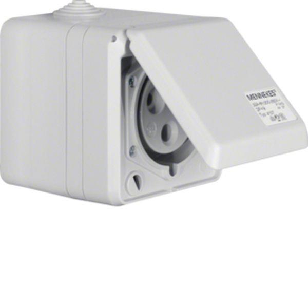 Berker CEE Steckd. AP 3pol 32A mit Klappdeckel