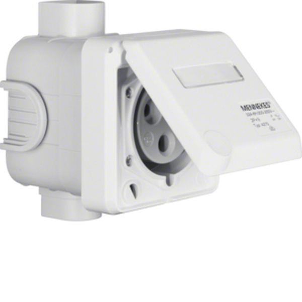 Berker CEE Steckd. UP 3pol 32A mit Klappdeckel