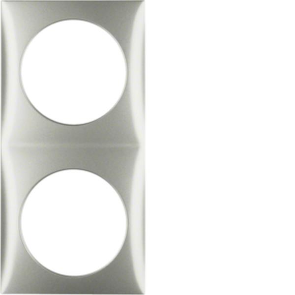 Berker Rahmen 2fach Integro Flow edelstahl lack