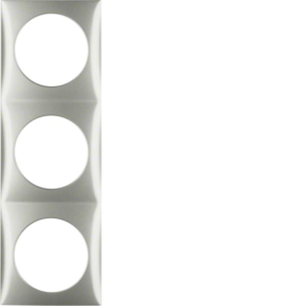 Berker Rahmen 3f Integro Flow edelstahl lack