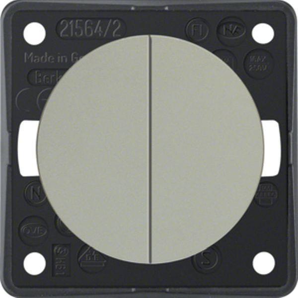 Berker Seriensch., gem.Eing.kl., Flow/Pure, chr