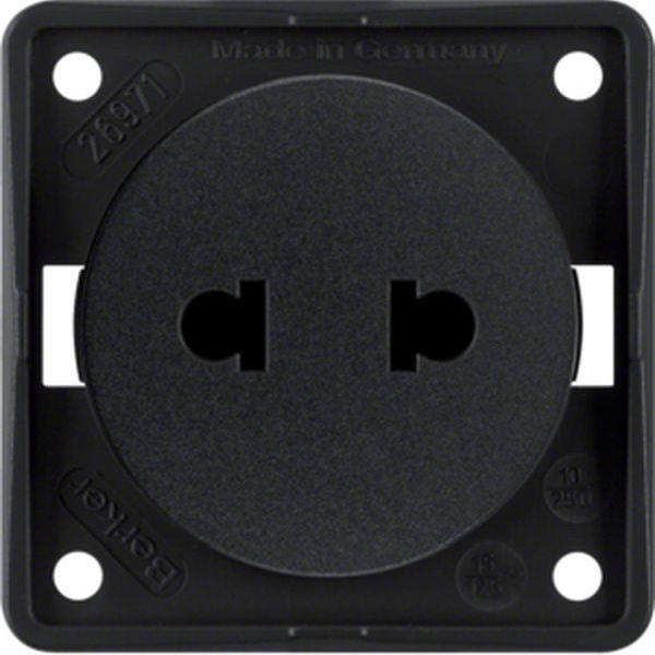 Berker Steckdose ohne SK Euro-US Stand ITG sw