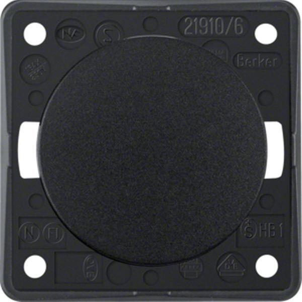 Berker Wechselsch., Integro Flow/Pure, sw. gl.