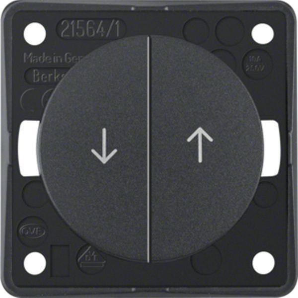 Berker Jal.-S.tast., Aufdr. Pf., Flow/Pure, ant