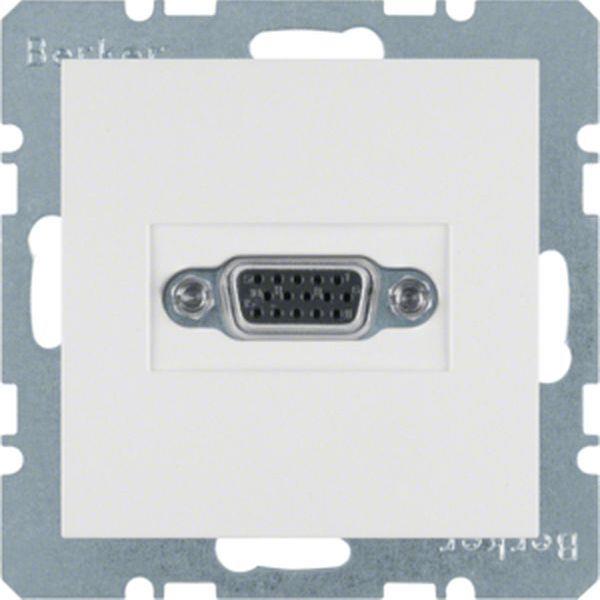 Berker VGA Steckdose S.1/B.3/B.7 polarweiß