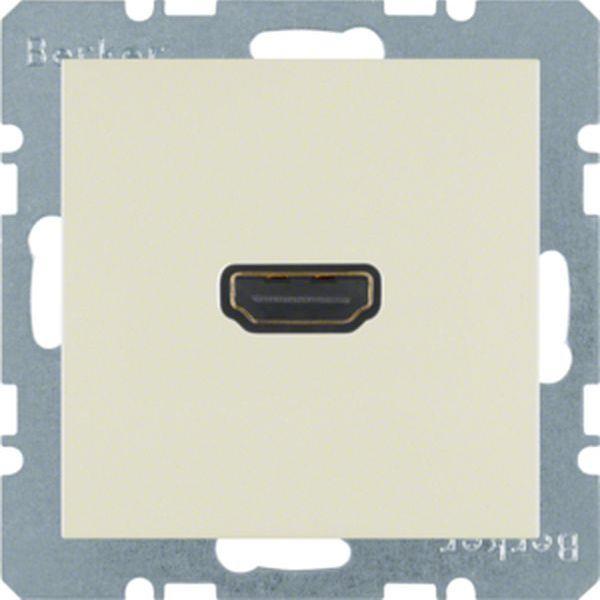 Berker HDMI Steckdose m 90° Stcka. S.1 weiß