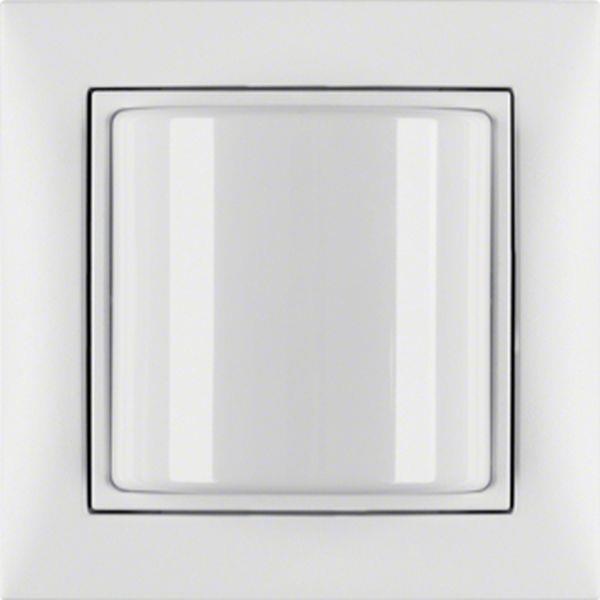 Berker Lichtsignal mit Rahmen S.1 polarweiß mat