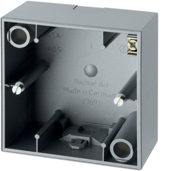 Berker Aufputz-Gehäuse 1fach Q.3 alu samt lack