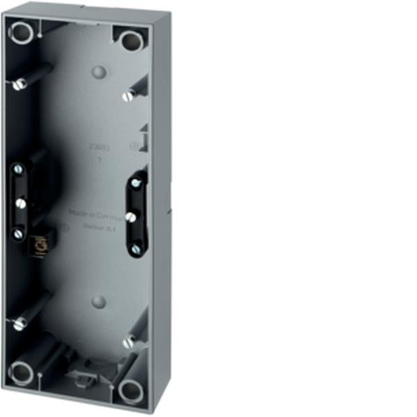 Berker Aufputz-Gehäuse 3fach Q.3 alu samt lack